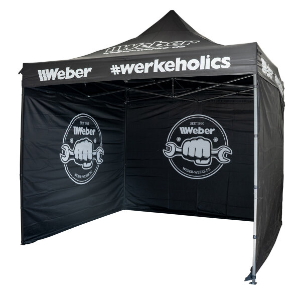 Weber #Werkeholics Easy-Up Zelt 3 x 3 m 75 Jahre Limited Edition schwarz