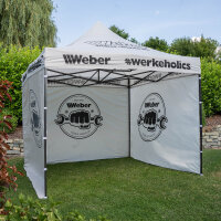 Weber #Werkeholics Easy-Up Zelt 3 x 3 m 75 Jahre Limited Edition grau