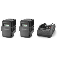 Husqvarna Akku Starter Set 2x BLi200 + C80 Ladegerät